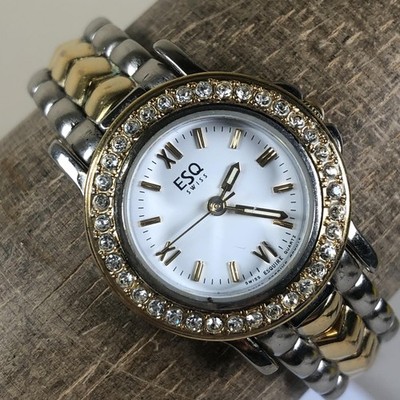 ESQ Two-Tone Women\'s Bracelet Watch in Gold and Silver ESQ Swiss Womens Watch Silver Dial Two Tone Stainless Date  main image 4
