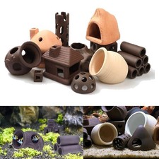 Aquarium Shrimp Shelter Crab Hiding Fry Breed Cave Cichlid fish House Decoration