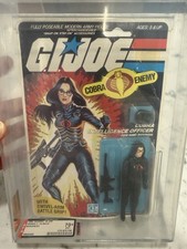 1984 VINTAGE HASBRO G.I. JOE BARONESS Cobra AFA 70  Series 3 32 Back Archival