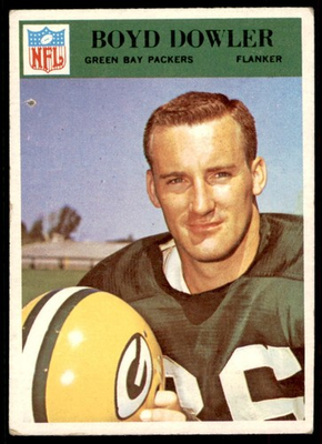 #ad 1966 Philadelphia #84 BOYD DOWLER Green Bay Packers VG Pinhole $2.25