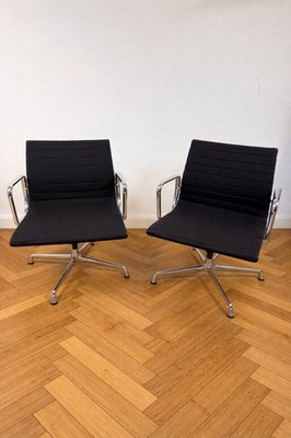 Vitra/Herman Miller Charles Eames EA 108 -Chair  Hopsack drehbar Chrom