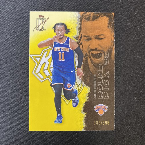 2025-26 Topps Signature Class #58 Jalen Brunson Yellow #/399