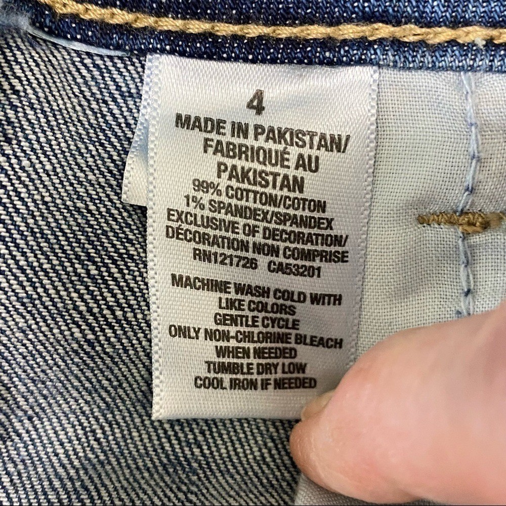 AEROPOSTALE - STYLE 19 B177 6K - THE MIDI - SIZE 4 - MEDIUM WASH - MIDRISE - B2