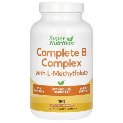 Complete B Complex with L-Methylfolate with Biotin, Pantothenic Acid, Niacin and