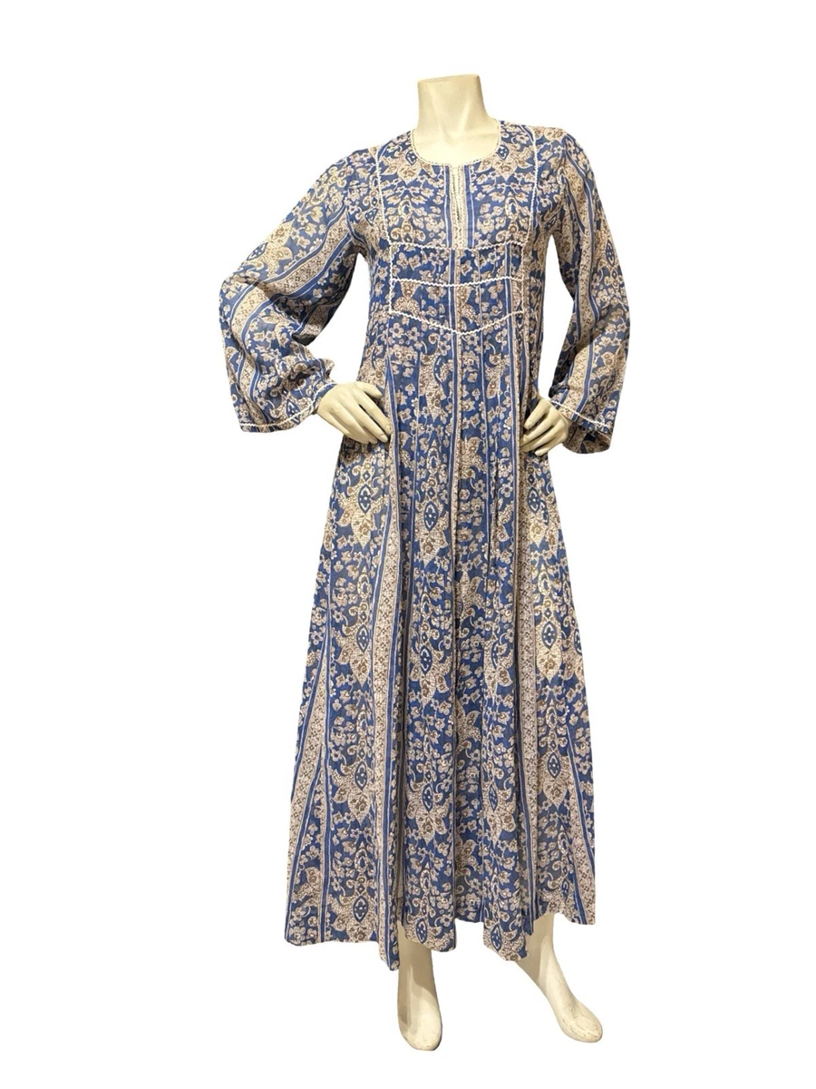 cotton dresses india Indian Dress In Women's Vintage for sale Brittany Wrap Dress - NA-10.06.25AM Long maxi Color:M27