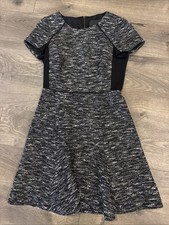 J.Crew Women’s Tweed Dress Size 0 Black Sleeveless