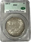 1885 O Morgan Silver Dollar $1 Beautiful High Grade Coin CAC MS 62 #47
