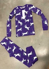NWT Hanna Andersson UNICORN STARS Pajamas Sz 8 or 130 ORGANIC COTTON SET