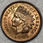 Brilliant Uncirculated 1905 Indian Head Cent, Fiery, 85%+ Original Red Blazer.