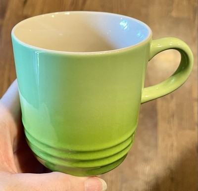 Le Creuset 200 ml Kiwi Green Stoneware Ceramic Coffee Mugs rare | eBay
