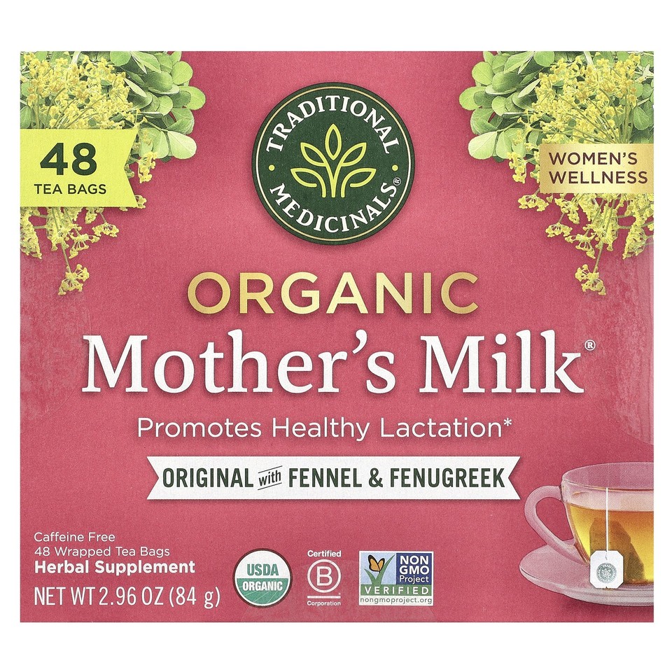 Organic Mother's Milk®, Original with Fennel & Fenugreek, Caffeine Free, 48