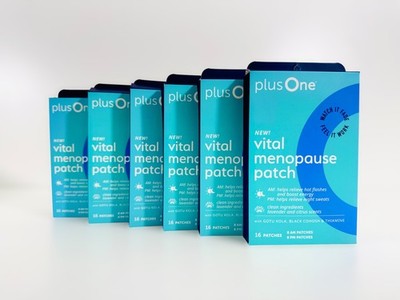 Plus One Vital Menopause Patch (6 Boxes) AM/PM 16 Patches/Box Exp 07/28