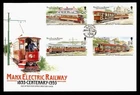 DR WHO 1993 GB ISLE OF MAN FDC ELECTRIC RAILWAY TRAIN  R54611