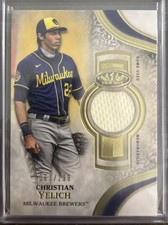 2021 Topps Tier One - Tier One Relics Christian Yelich #T1R-CY /299 (MEM)