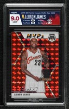 2019 Panini Mosaic MVPs Reactive Orange Prizm LeBron James #298 HGA 9 MINT 05cf