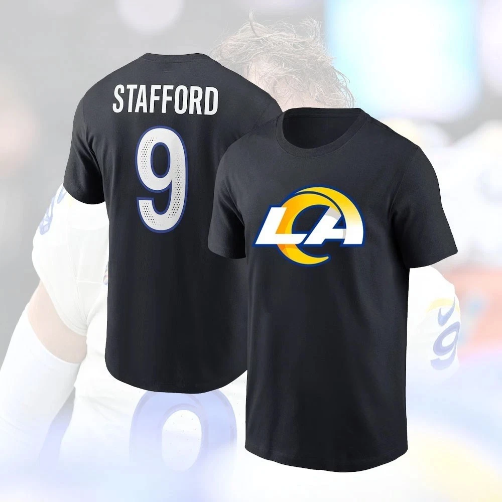 Matthew Stafford #9 Los Angeles Rams Name and Number