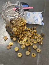 TRADESHIP BRASS SPUR PINION GEAR 64 PITCH 33 TEETH .091” BORE SLOT CAR RC CAR