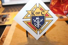 KNIGHTS OF COLUMBUS STICKER m: 12. 5cm/ 4.921in s: 7.ocm/2.76in