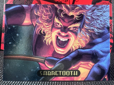 1994 Marvel Masterpieces - Power Blast - SABRETOOTH #8 - CLEAN! Pack Fresh NM/M