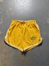 Vintage 70s/80s Velva Sheen Ohio University Dolphin Short Running Gym Shorts-XL