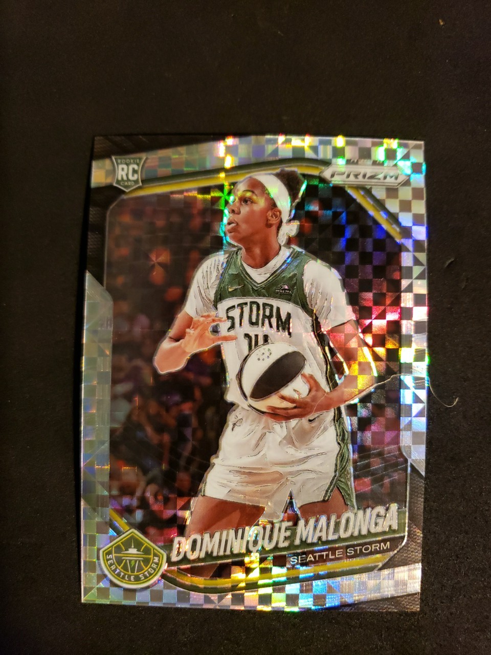 2025 Panini WNBA Prizm Dominique Malonga Checkerboard Rookie RC #116