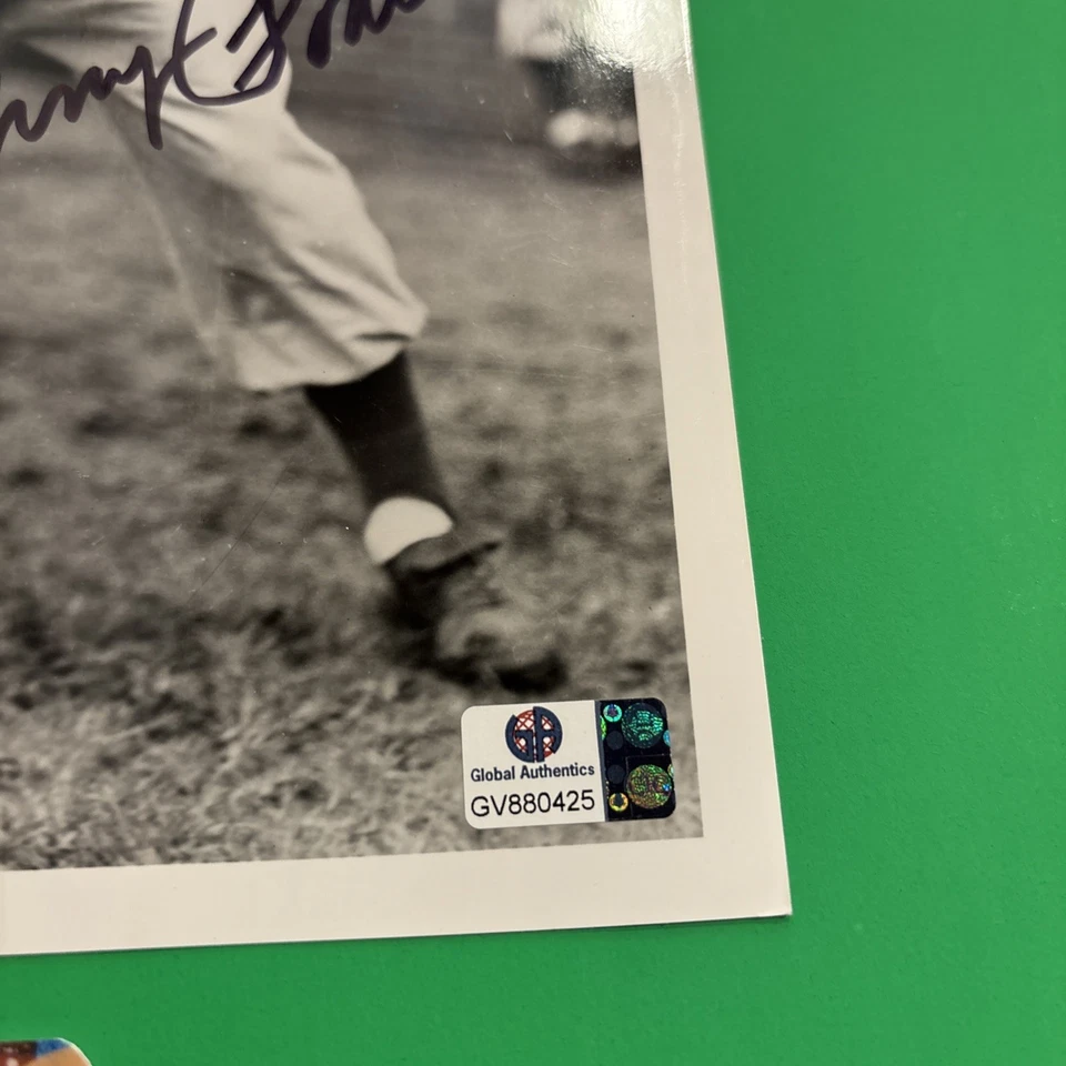 Global Authentics Johnny Podres Brooklyn Dodgers Auto 8x10 Photo Autograph - Image 3 of 4