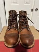 Red Wing Shoes Iron Ranger Heritage 8085 Men's Copper Rough Tough Size 8D