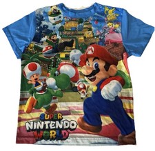Super Nintendo World Mario Bros T-Shirt Universal Studio Youth Kids Size M C2
