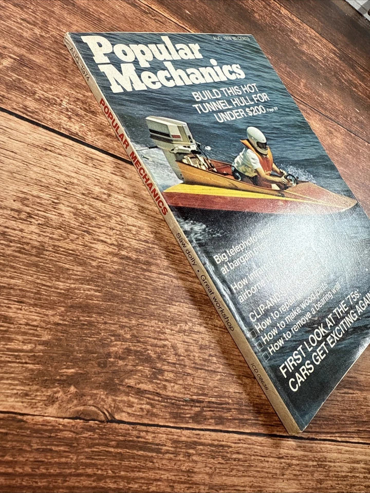 Vintage Popular Mechanics Magazine August 1974 ~ Great Workshop ~ Saw Dolly - Image 4 of 4