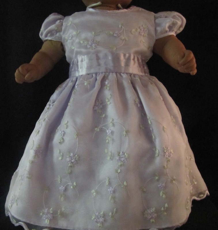 Cinderella Short Sleeve Purple Dress with Flowers Size 12 Months