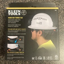 Klein Tools 60821 Hard Hat Fan, Gray/Orange