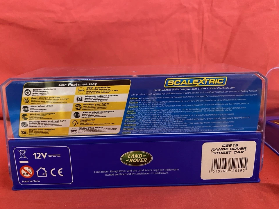 SCALETRIC SC. 1/32 ART. 2819 RANGER ROVER STREET CAR + ART. C2934 FIAT 500 RED - Immagine 2 di 4