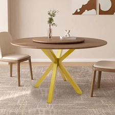 Gold Table Leg Table Base Metal Coffee Table Leg w/4 Suction Cups Floor Standing