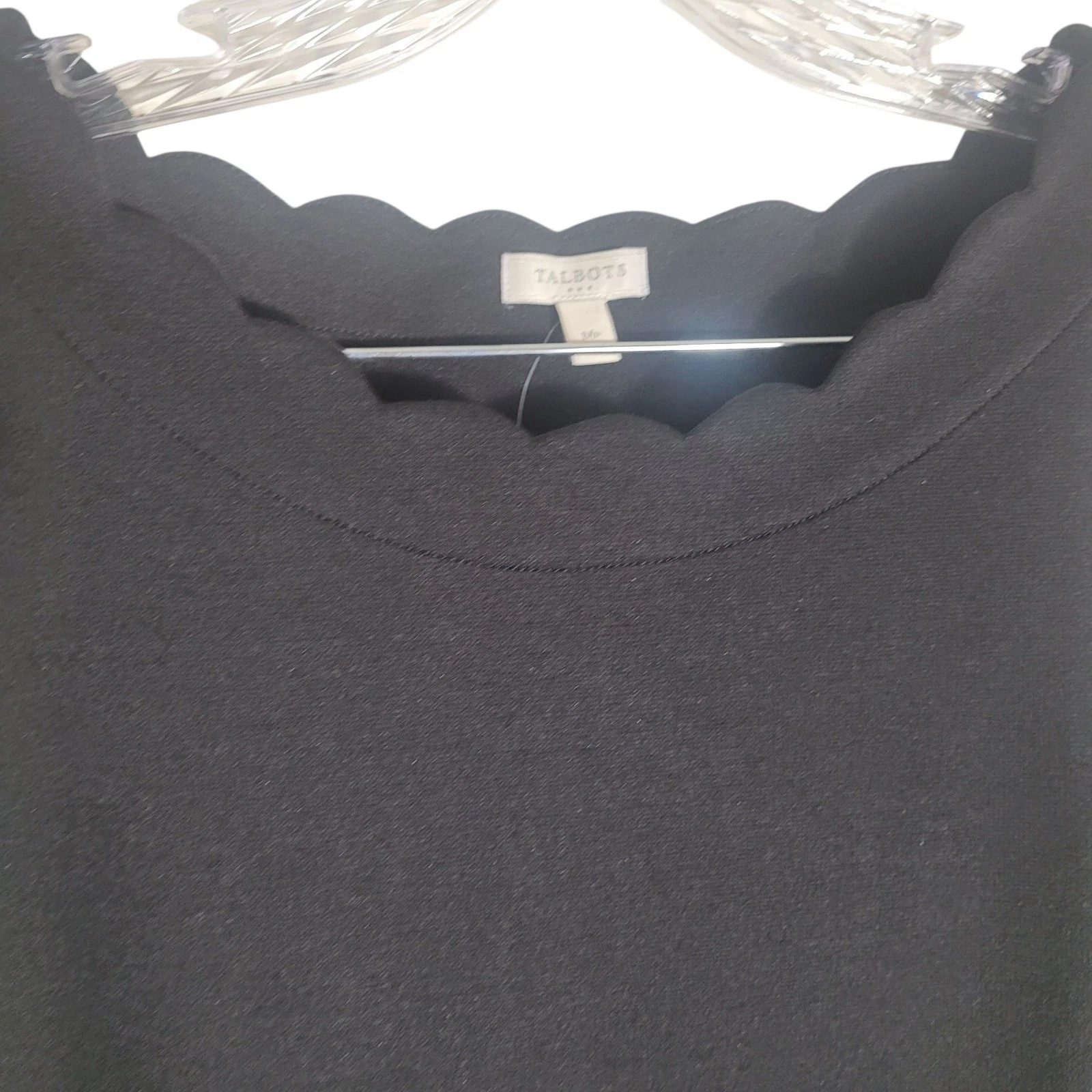 VETEMENTS NUOVO abito Talbots scollo a capesante tubino donna medio petite nero carriera base