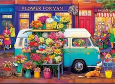 300 Piece Puzzles for Adults,Nature Flower Shop Puzzle Adults Kids...
