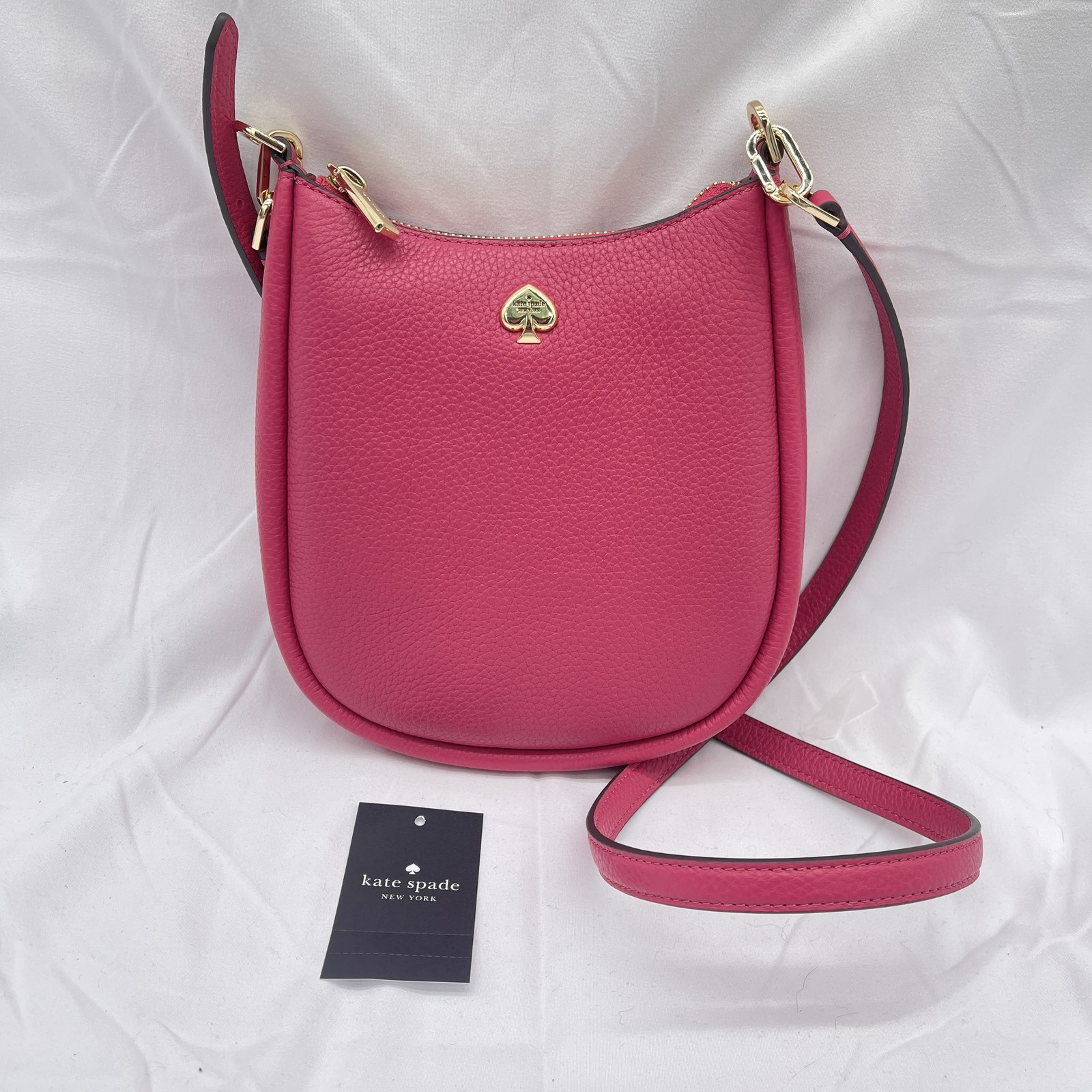 Kate Spade Womens Kayla Small Crossbody Bag Pebble Leather KL805 Rose Oil