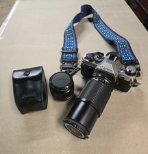 Canon AE-1 Program 35mm Film Camera  FD 50mm f/1.8  80-200mm Macro Lens  MORE