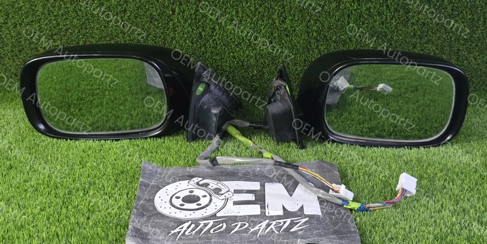 Par de espejos retrovisores laterales eléctricos originales para puerta Lexus LS430 2001-2006 OEM JDM usados Foto 2 de 4