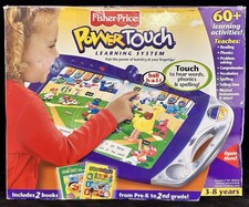 Fisher Price Power Touch Learning System With 2 Books PreK-2nd Grade 3-8 Yrs
