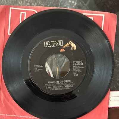 Earl Thomas Conley RCA 7'' Vinyl Single Angel In Disguise/Crowd Around The Corner