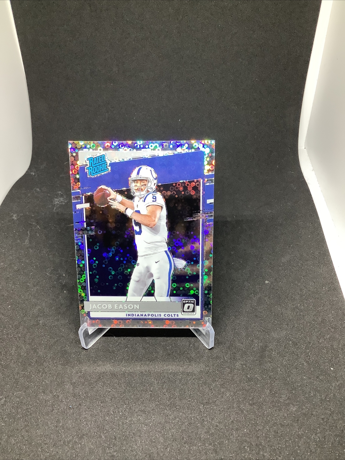 2020 Panini Donruss Optic Jacob Eason RC Rated Rookie Silver Disco /125 #162
