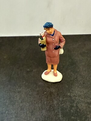 Lemax Christmas Lady With Bag Of Presents Figure