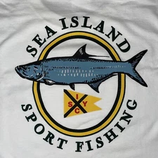 Sea Island Sport Fishing Long Sleeve Tee Shirt White *NWT* XXL