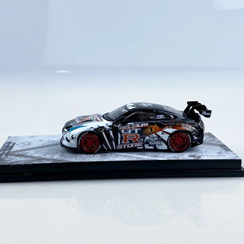 商品Ｎｏ.３５９９★ＫＪ・ＭＩＮＩＡＴＵＲＥＳ☆ＮＩＳＳＡＮ・ＧＴ―Ｒ★ＬＢＷＫ KJ Miniatures 1:64 Model Car Nissan LBWK GT-R R35 Alloy Die