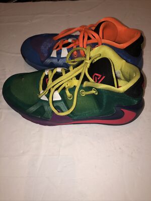 Nike Zoom Freak 1 Multicolor Charles+Veronica Size 5.5Y Pre Owned