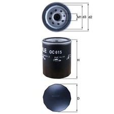Oil Filter For Mazda BT-50 2.5 MRZ-CD Mahle WE0114302 WLY414302 WLY414302TT
