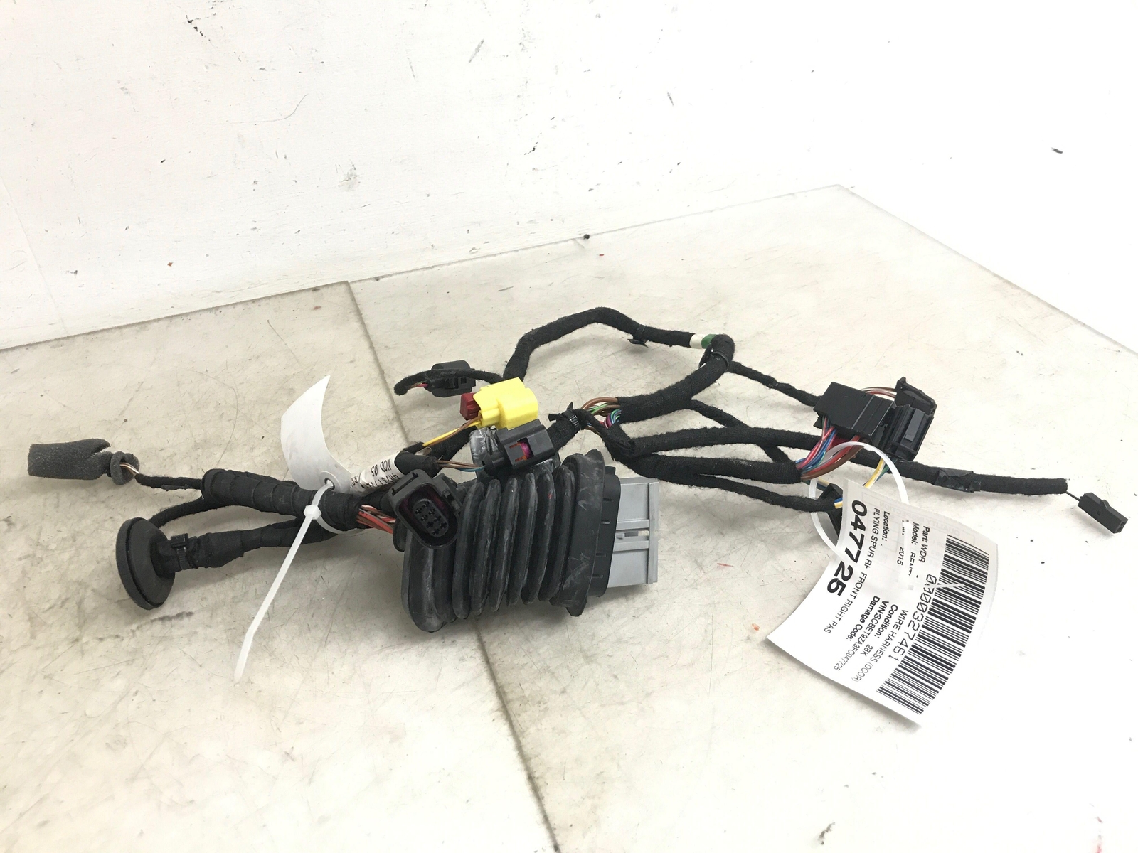 2013 - 2019 BENTLEY FLYING SPUR FRONT RIGHT DOOR WIRING HARNESS 4W1971121C OEM