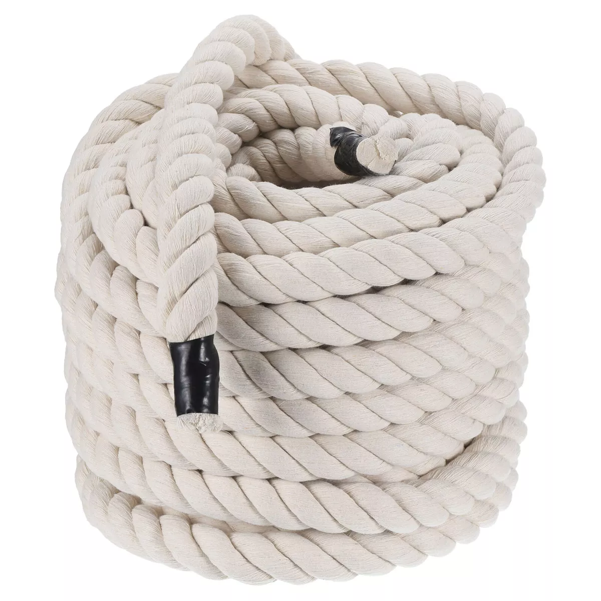 Tug of War Rope 1In 50Ft Natural Thick Cotton Rope Twisted Cotton Rope White