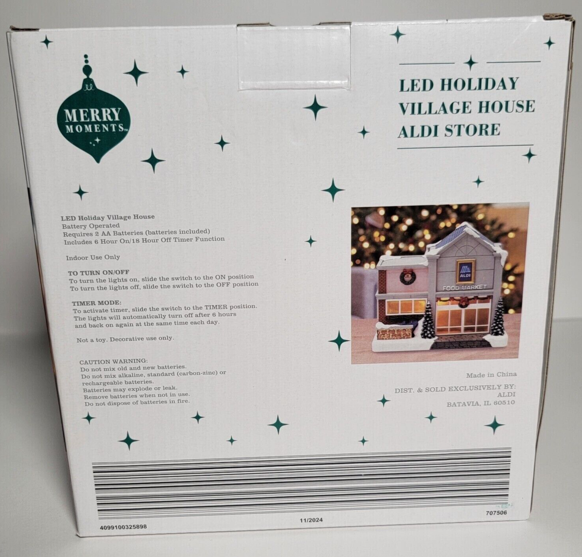 New 2024 Merry Moments Aldi Store Light Up Holiday Christmas