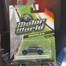 1950 Volkswagen Type 1 Beetle Split Window Greenlight 1:64 rare green machine 15